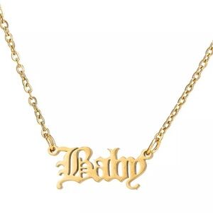 Baby Old School Golden Necklace